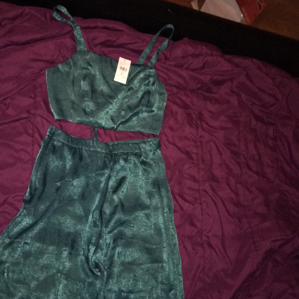 Fashion Nova 2piece set (Teal)